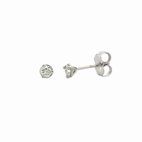 0.18cttw Round Diamonds in Three Prong Martini Earrings Radiant Ornament