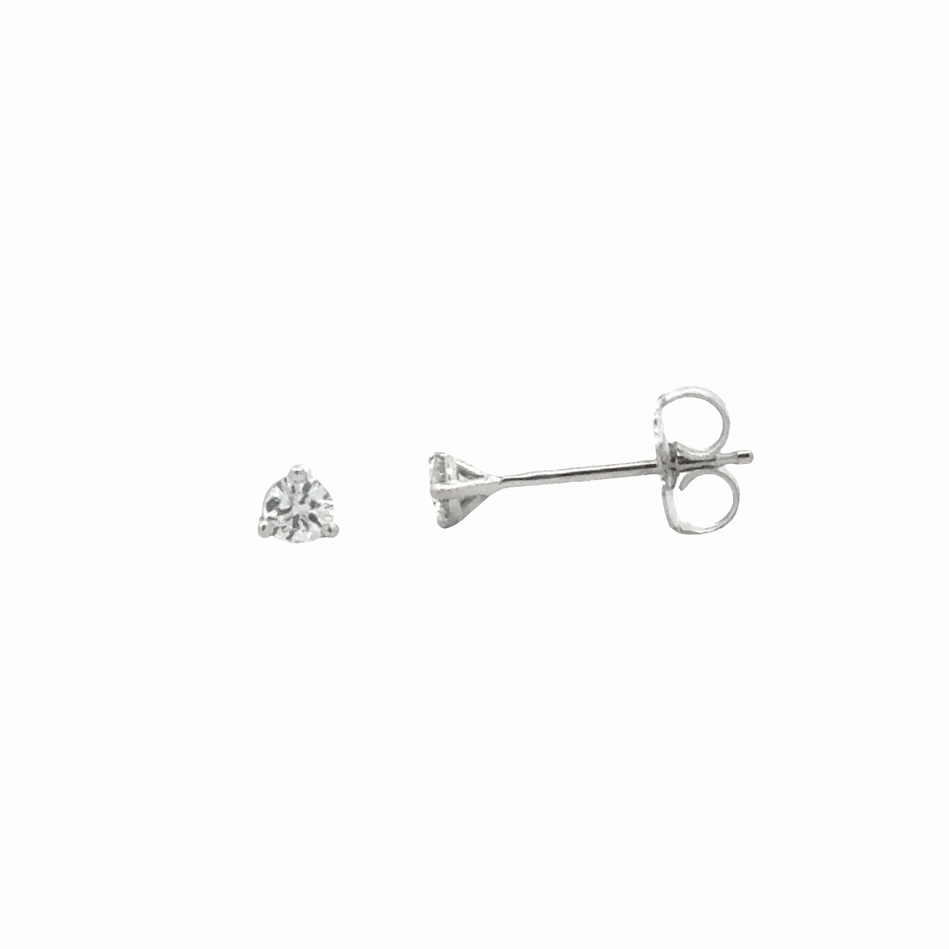 Sturdy Decor Attractive Look 0.21cttw Round Diamonds in Three Prong Martini Earrings