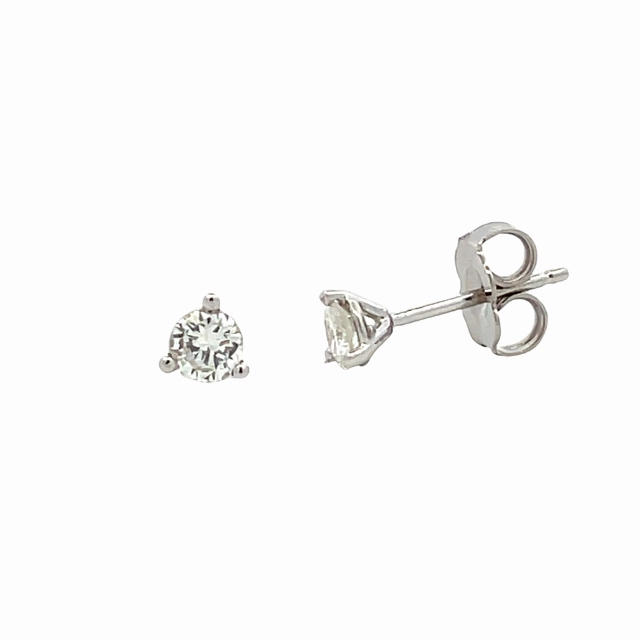 0.34cttw Round Diamonds in Three Prong Martini Earrings Unique Element