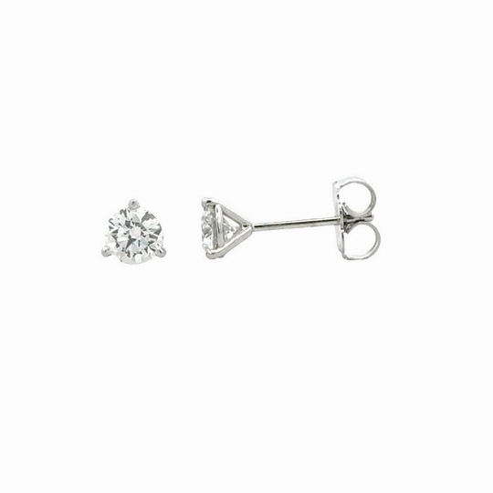 Minimalist Must-Have Unique Must-Have 0.66cttw Round Diamonds in Three Prong Martini Earrings