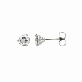 1.13cttw Round Diamonds in Three Prong Martini Earrings Holiday Piece