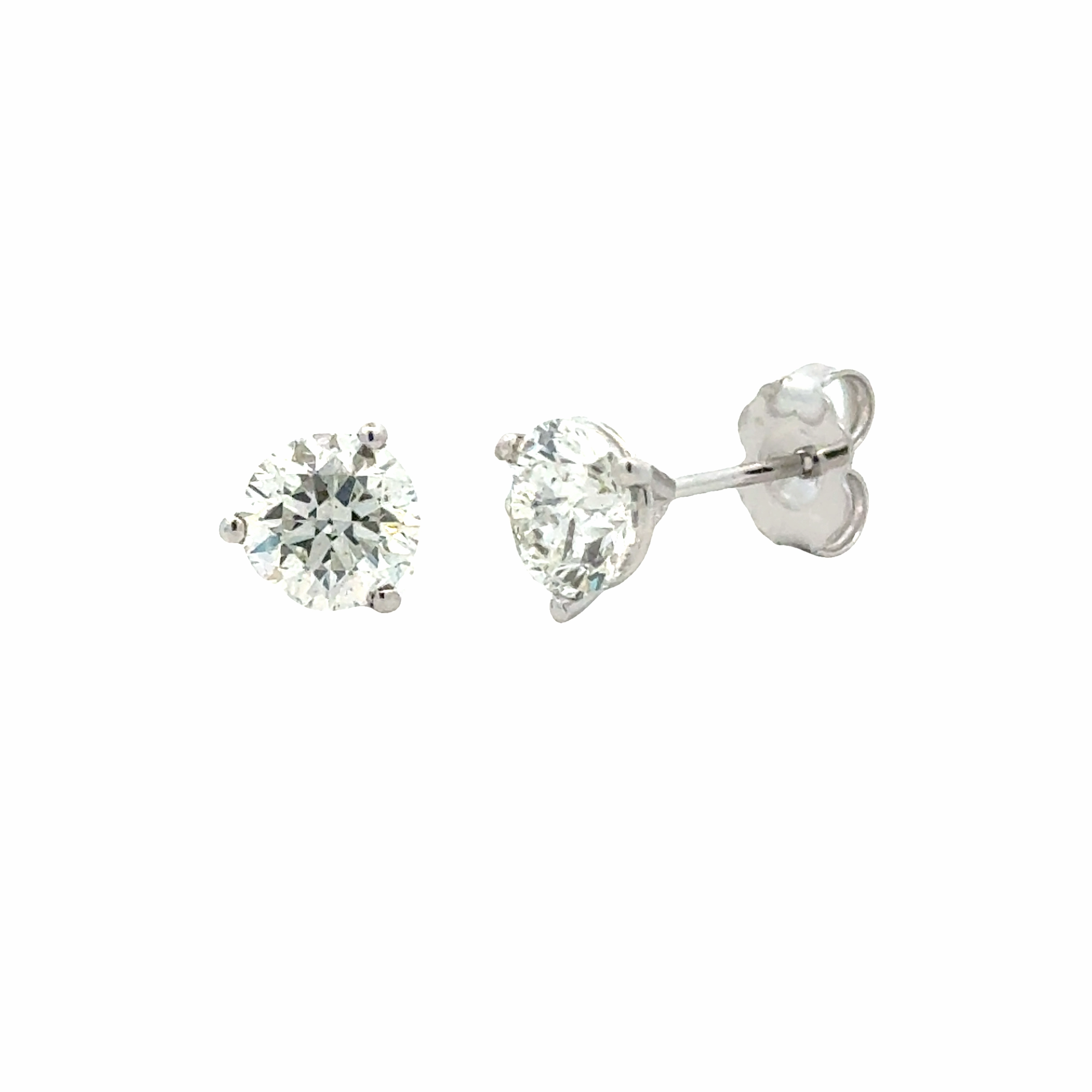 Corporate Item 1.65cttw Round Diamonds in Three Prong Martini Earrings