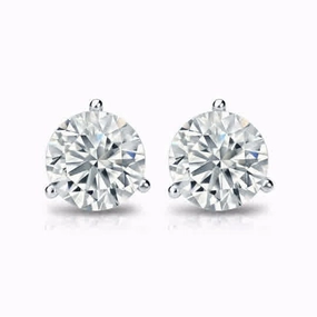 1cttw Round Diamonds in Three Prong Martini Earrings Delicate Element Stunning Adornment