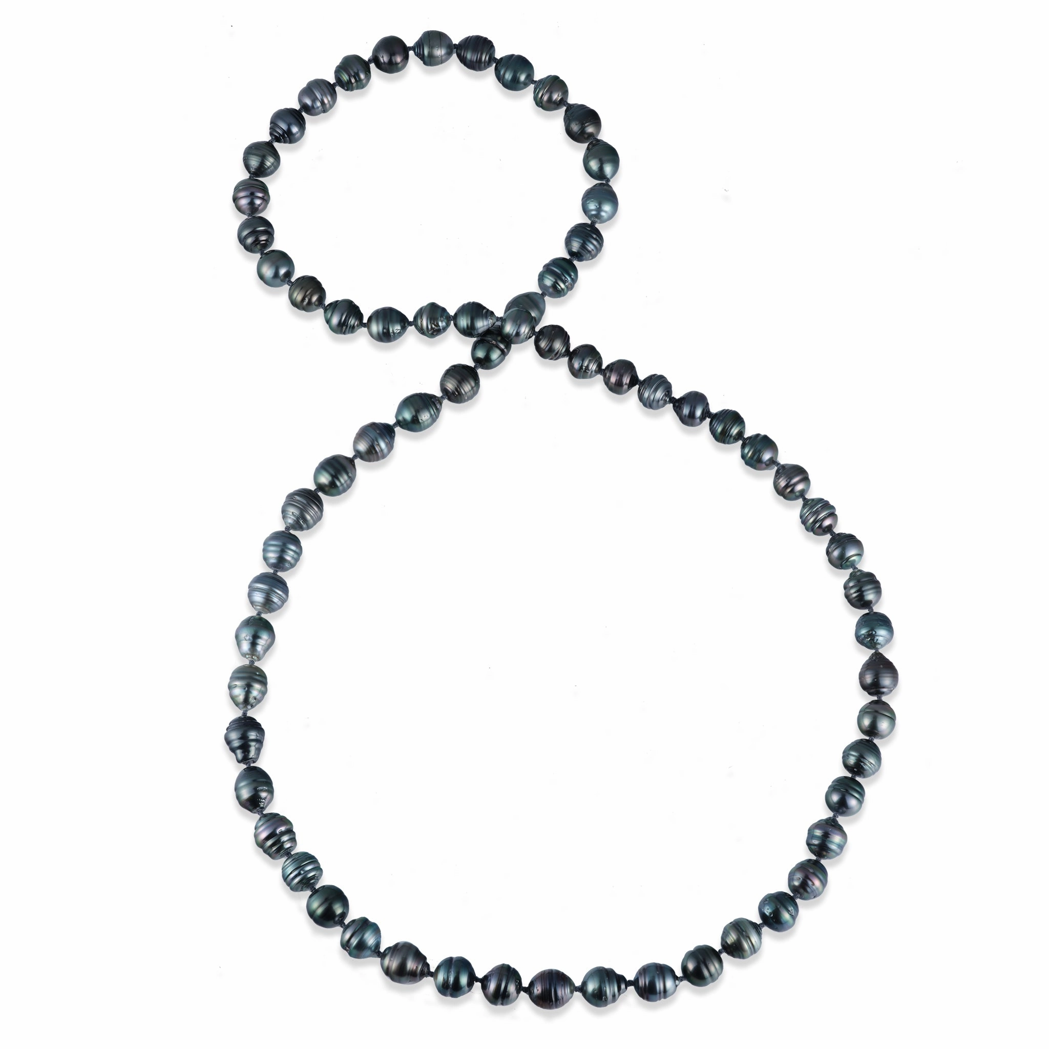 34-35" Tahitian Black Pearl Strand - 10-12mm Personal Event Jewelry Lovely Jewelry