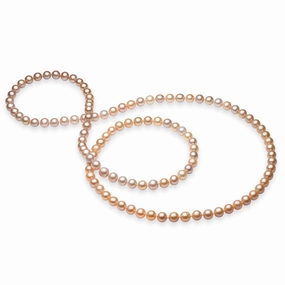 48" Mixed Freshwater Pearl Strand - 10-11mm Handmade Item Trendy Gift