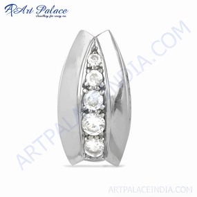 Special Occasion Item Thoughtful Adornment 925 Silver Cubic Zirconia Pendant - Fashion Accessories