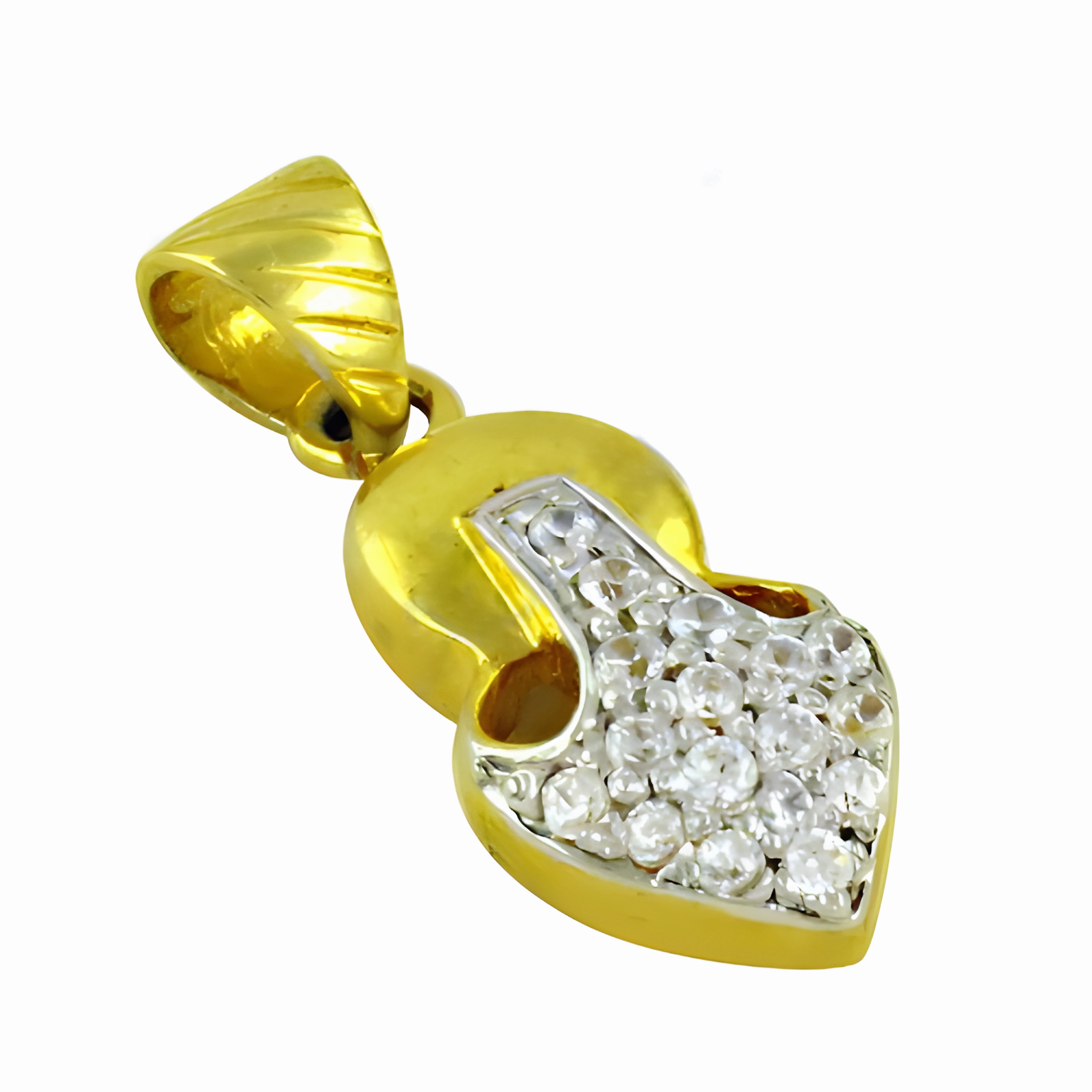 High-End Item youth trend 925 Silver CZ Gold Plated Pendant - Excellent Quality