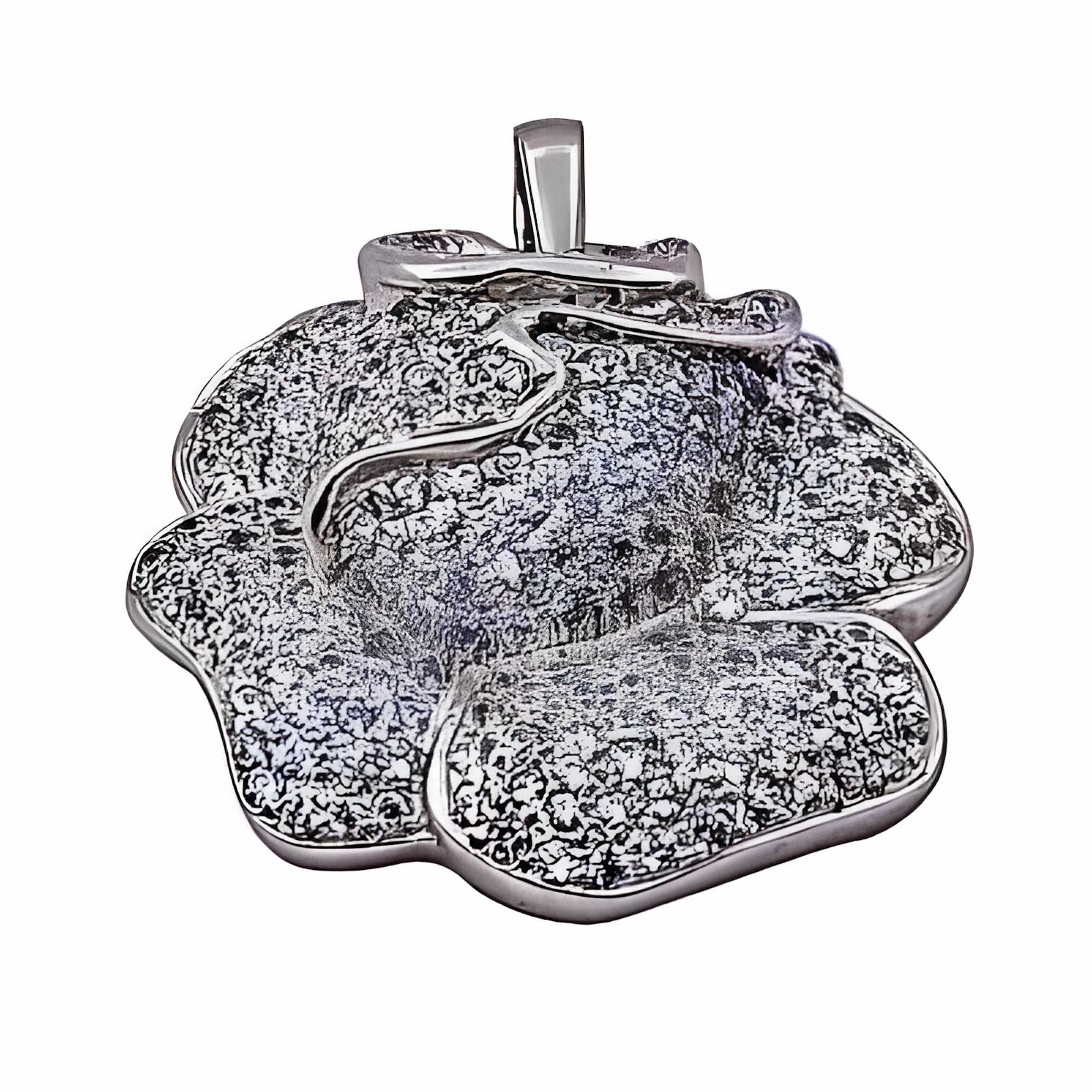 925 Silver Pendant with Cubic Zirconia Gemstone - White CZ Pendant Retro Gift