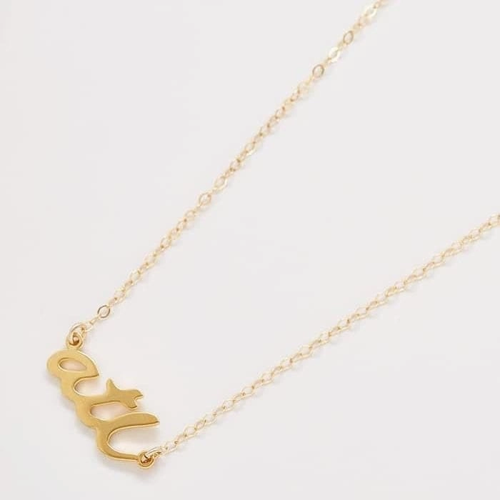 Romantic Vibe "ATL" Gold Necklace - Best Seller