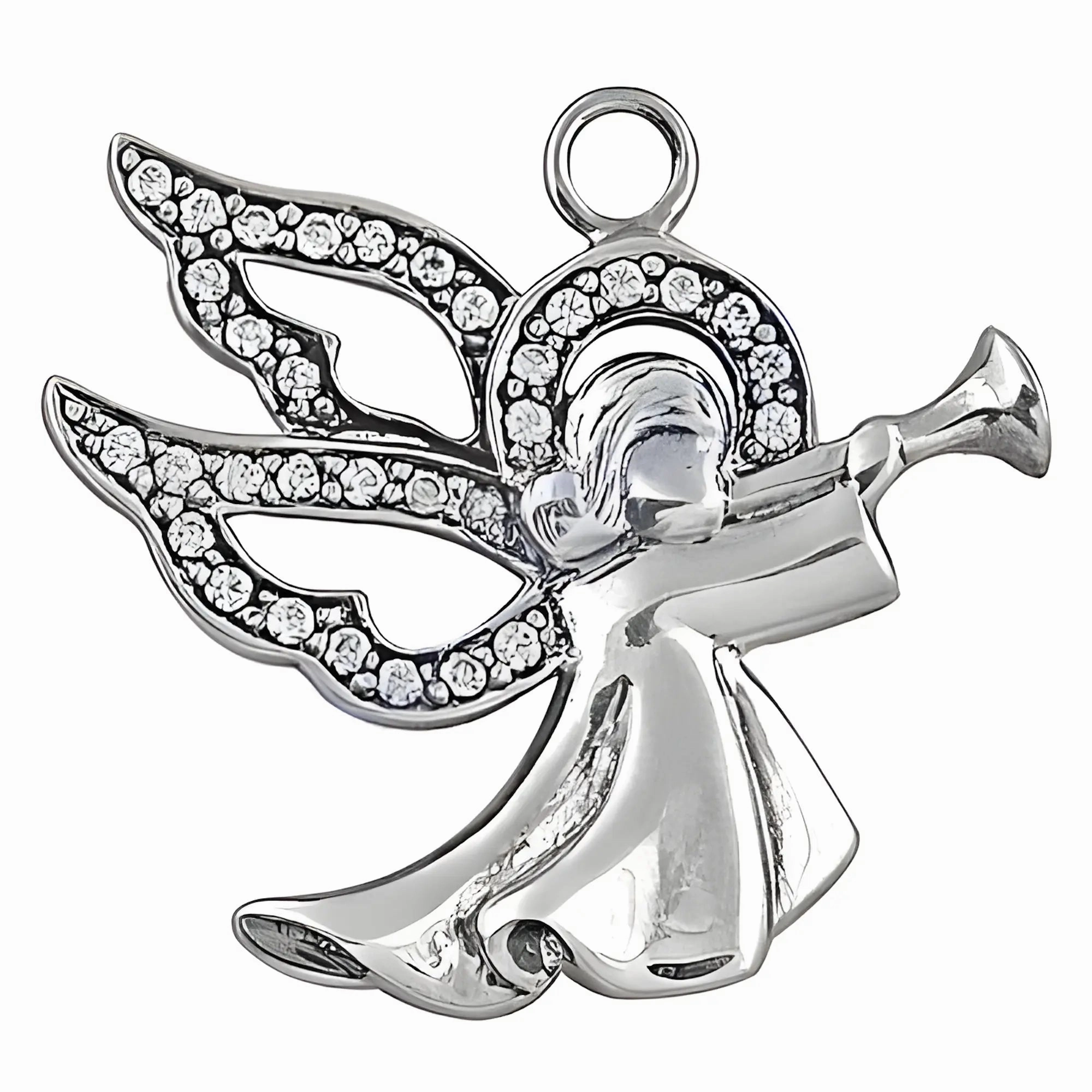 "Elegant 925 Sterling Silver Angel Cubic Zirconia Pendant" Stylish Youth graduation party