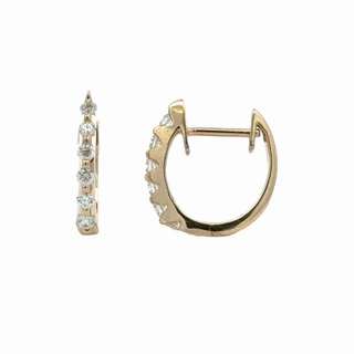 Diamond Hoop Earrings Secure Creation Vacation Accent