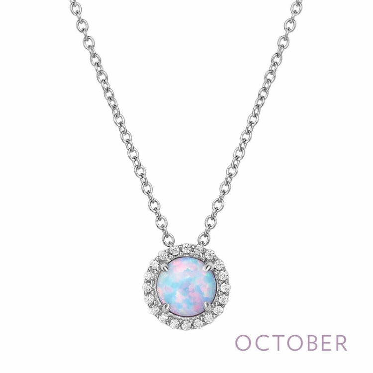 October Birthstone Necklace Modern Fashion