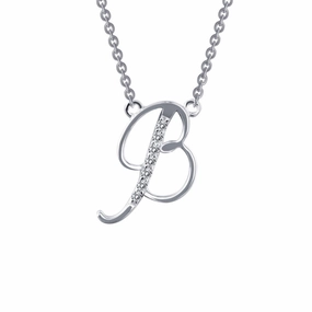 Shiny Surface Jewelry Community Accessory Letter B Pendant Necklace