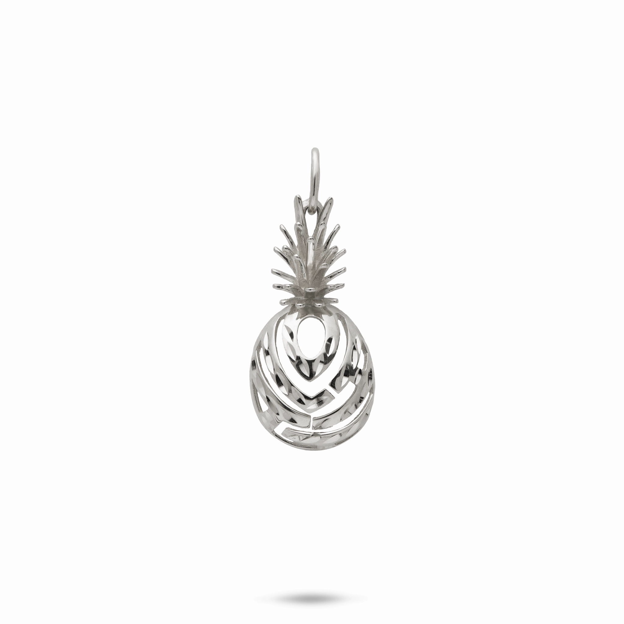 Aloha Pineapple Pendant in White Gold Quiet Moment Formal Present