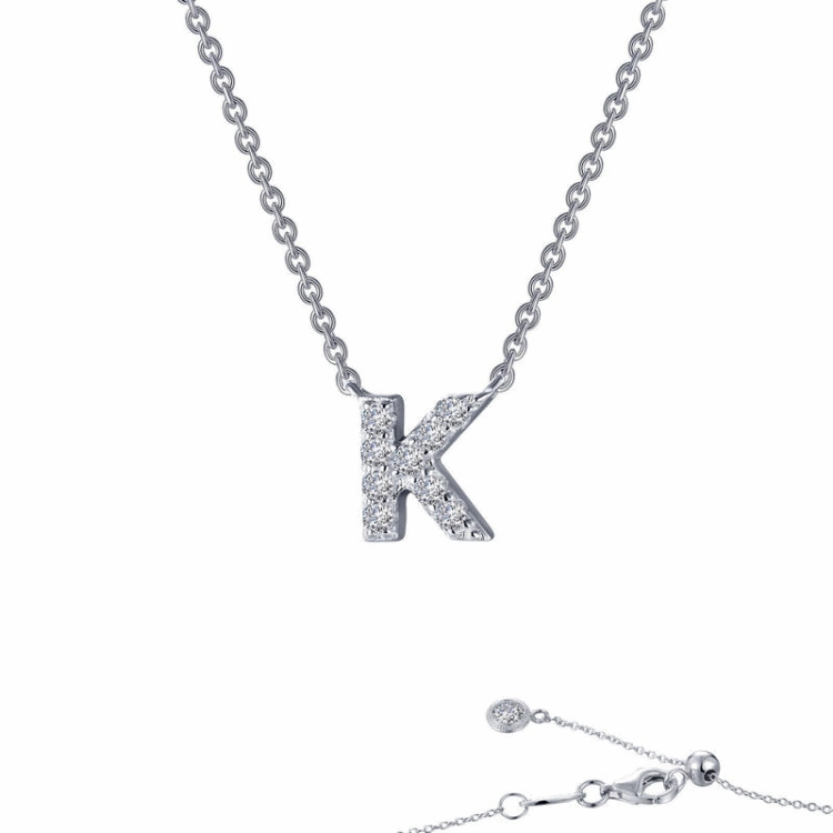 Glamorous Night Fashionable Accessory Letter K Pendant Necklace