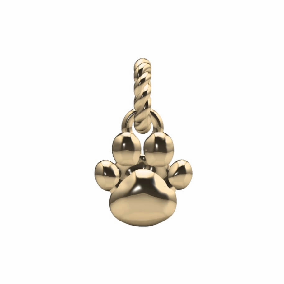Folk Piece Kitten Paw Charm