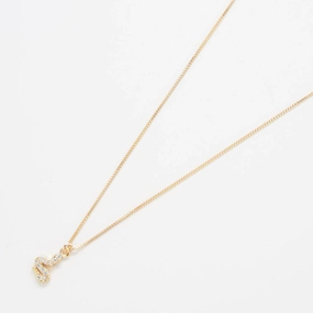Gold Tiny Pave Snake Necklace Business Look