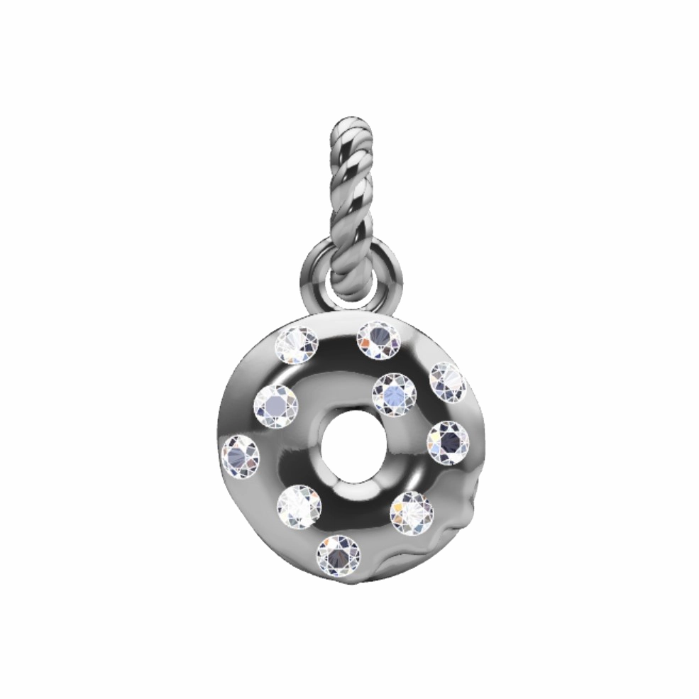 Sprinkled Donut Charm Offering Jewelry Rarely Worn Piece