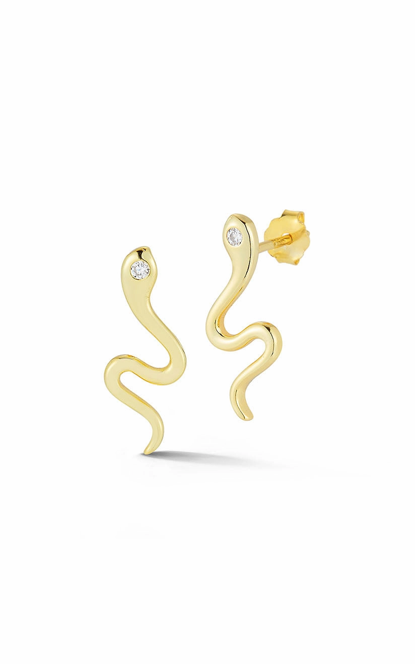 Creative Edge Quick Shine Small Snake Stud Earring