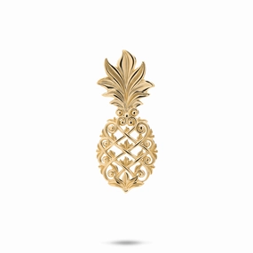 Effortless Charm Living Heirloom Pineapple Pendant in Gold - 30mm