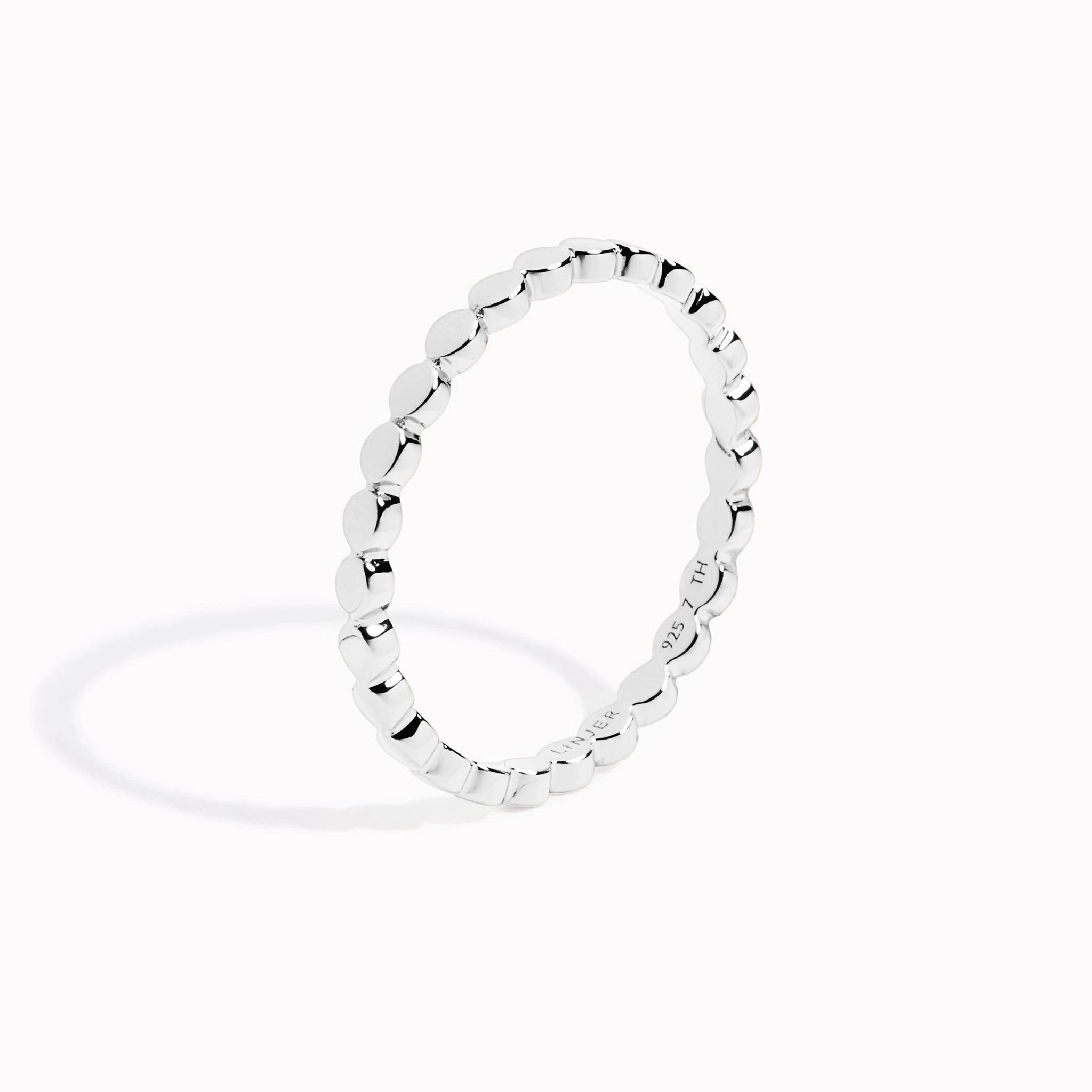 Beaded Ring Silver - Irene Fashion Revolution