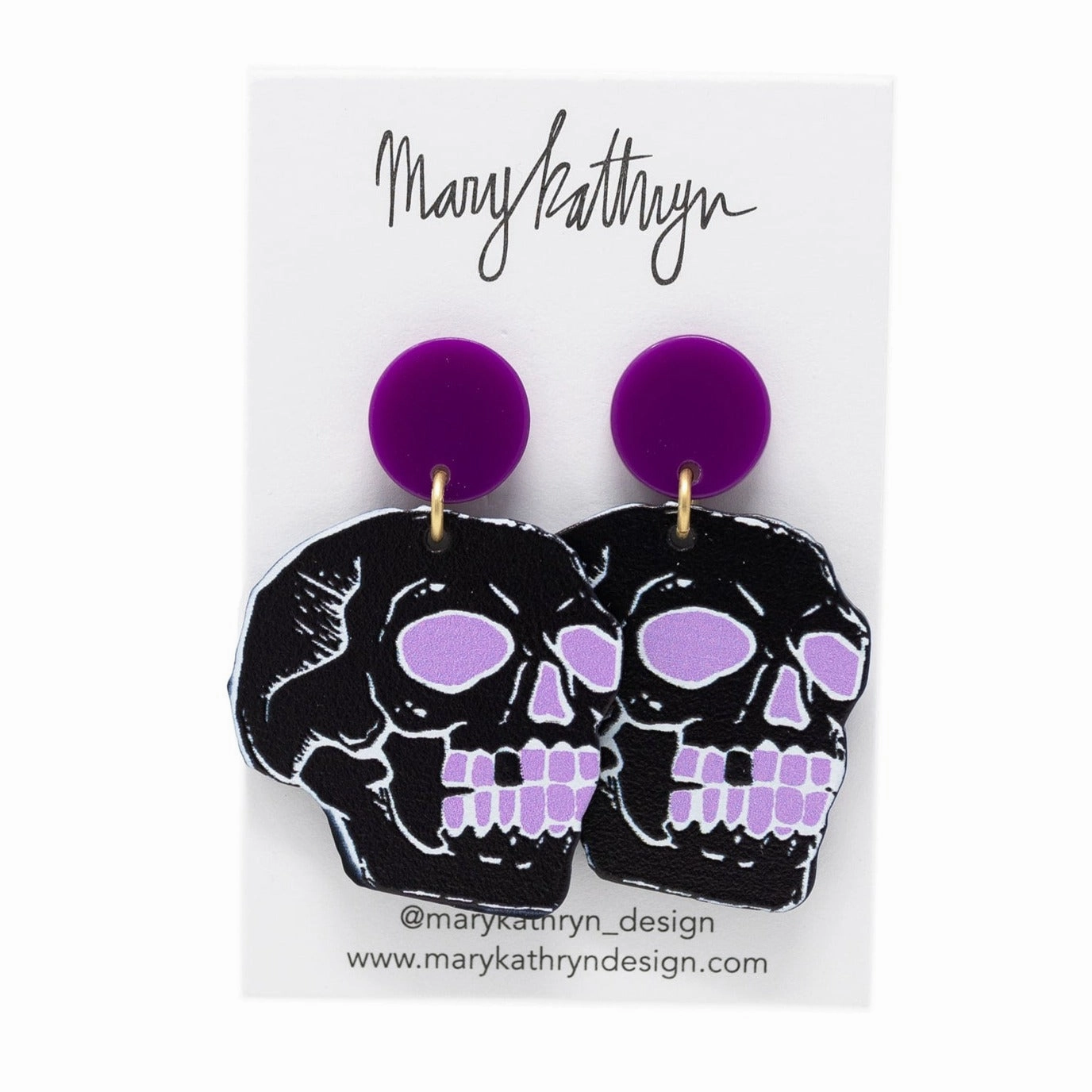 Beetle Juice Skull Earrings Beach Vibes Distinctive Craft