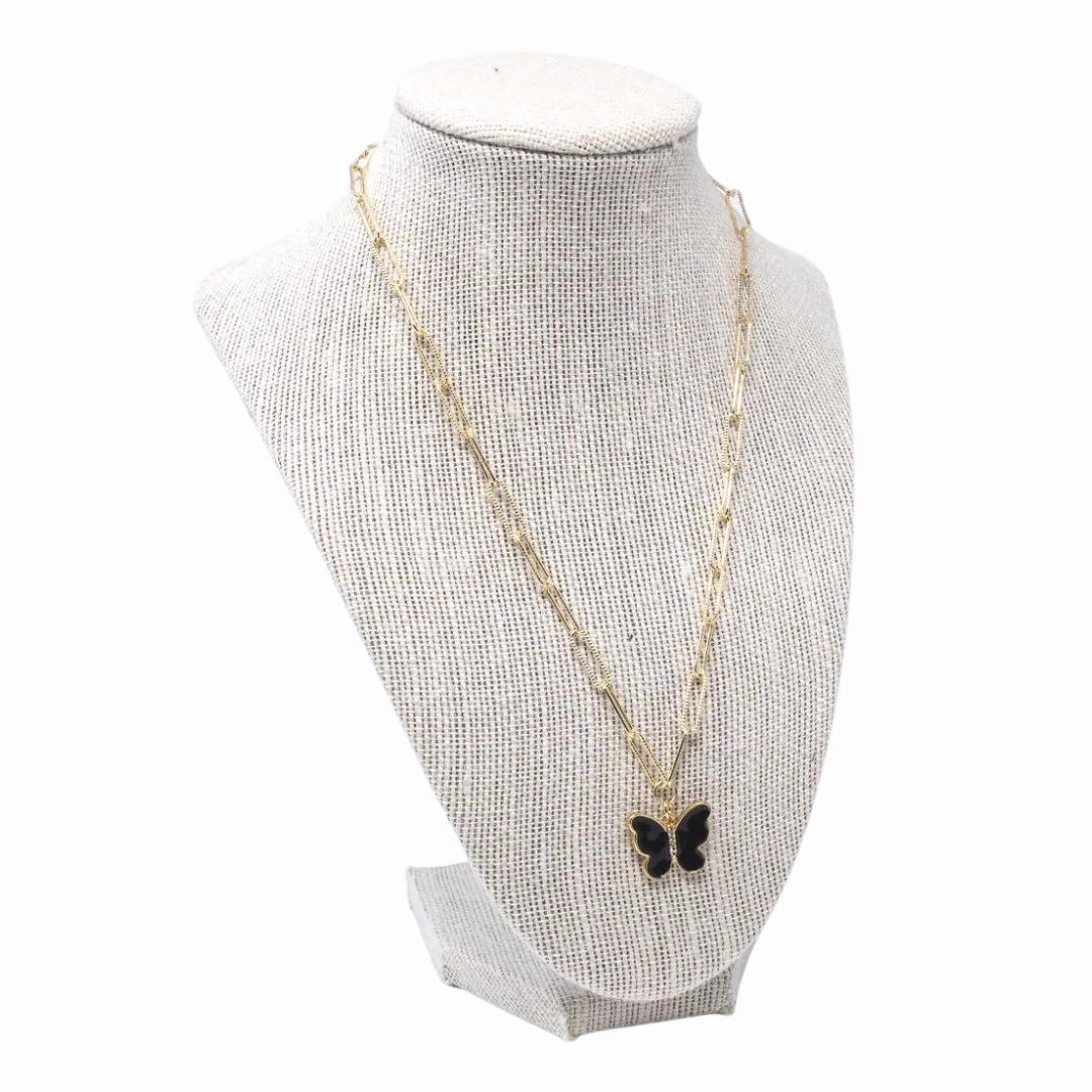 Black Butterfly Necklace Special Occasion Gift Formal touch