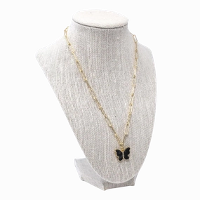 Black Butterfly Necklace Special Occasion Gift Formal touch
