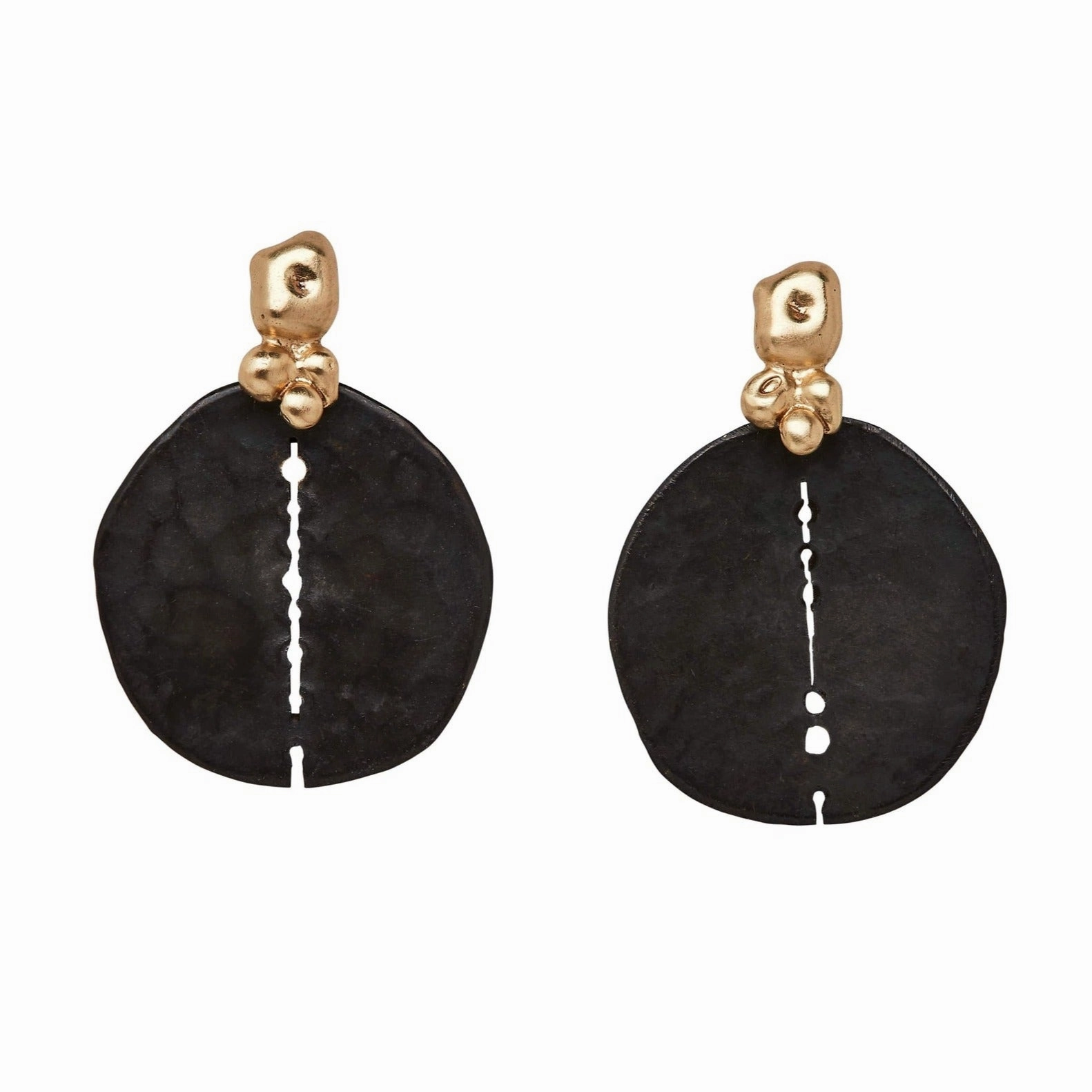 Fashion Craft Bridal Moment Black Orbit Bronze Earrings