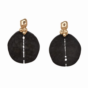 Fashion Craft Bridal Moment Black Orbit Bronze Earrings