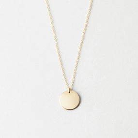Simple Accent Private Adornment Blank Vollmond Necklace