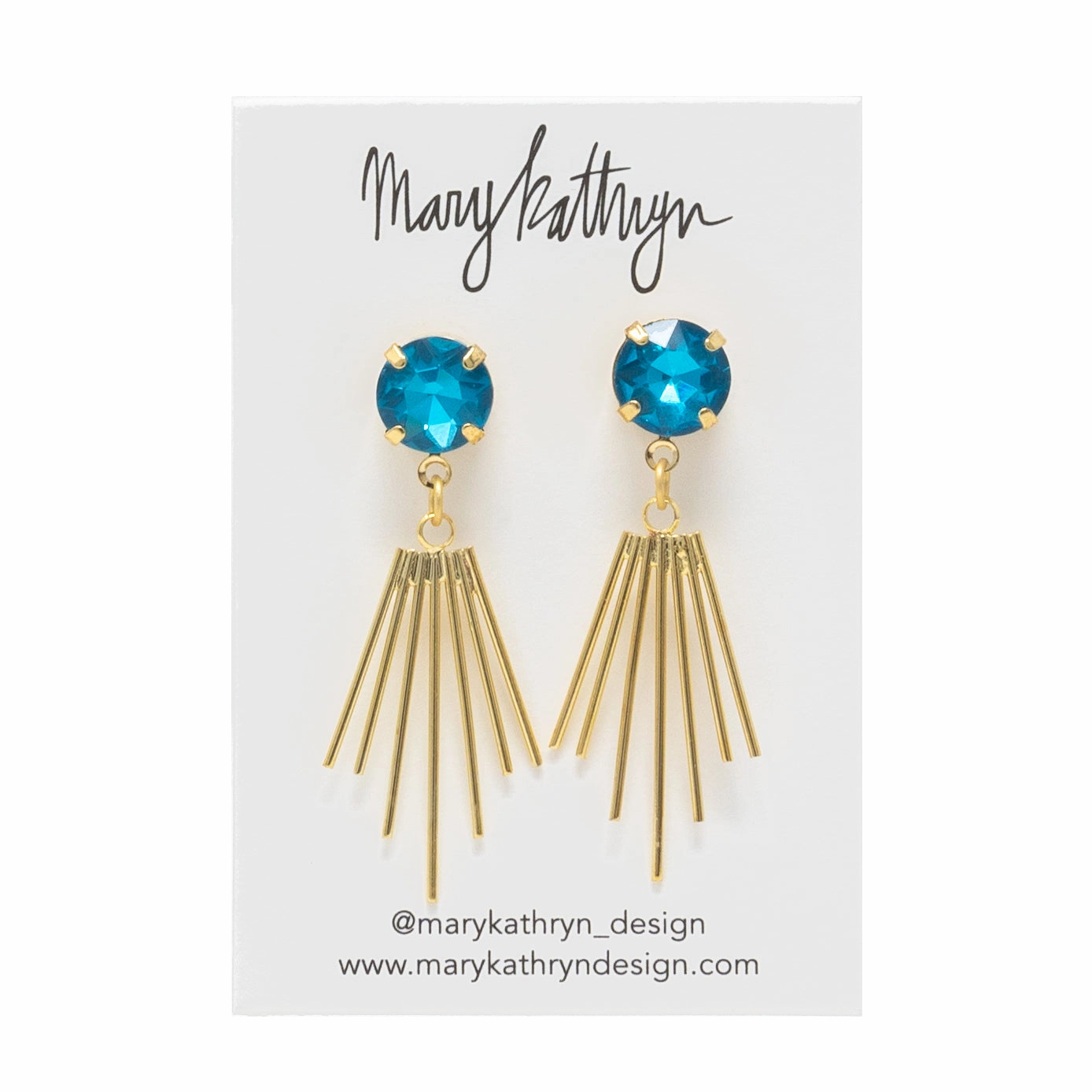 Blue Cleopatra Earrings Seasonal Pairing Brunch Date