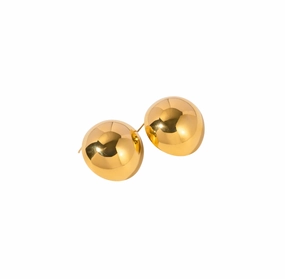 Elegant Product Glittering Must-Have Bold Chunky L Gold Studs