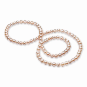 36" Mixed Freshwater Pearl Strand - 9-10mm Linked Chain Item