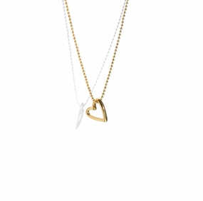 Pure Style Outlined Heart Necklace
