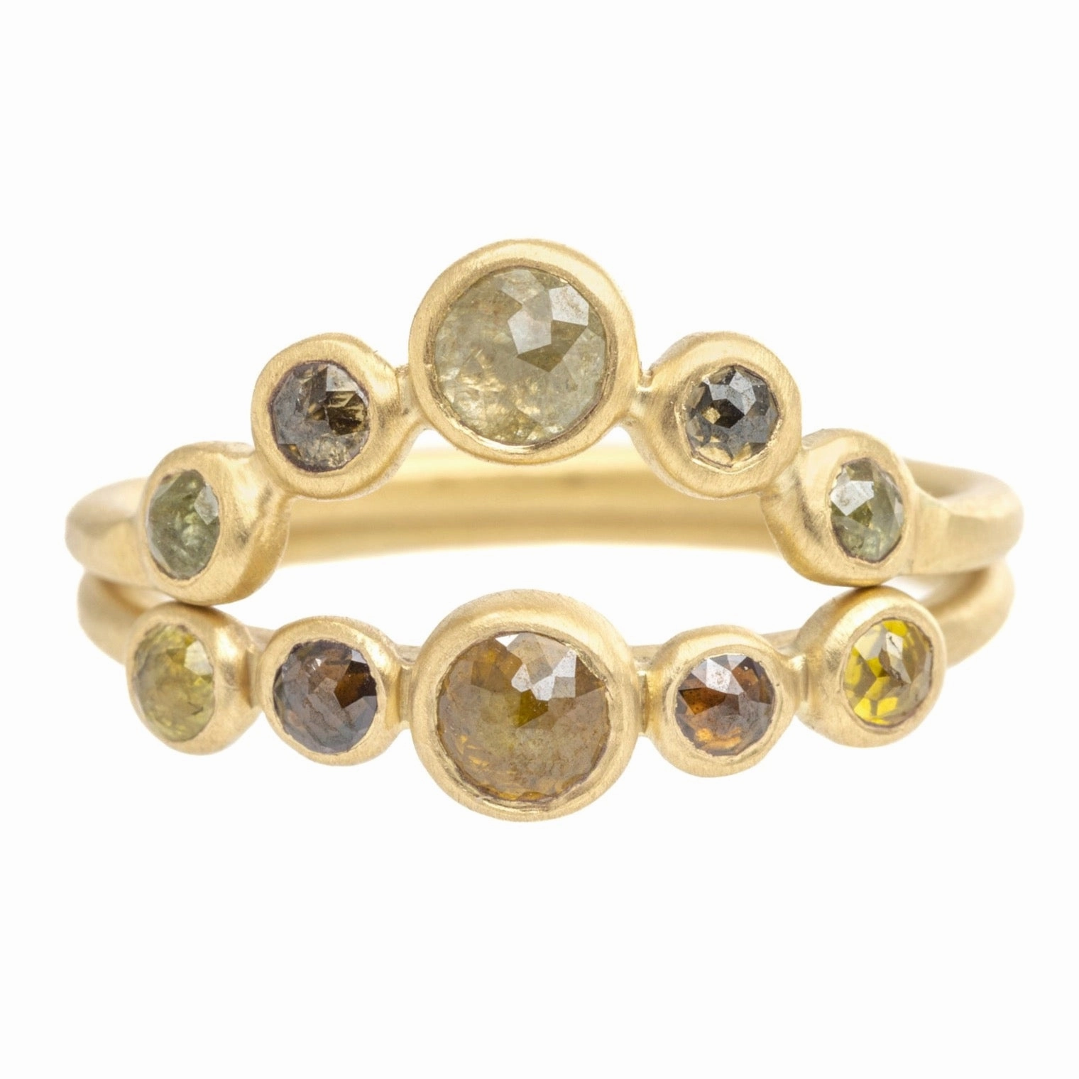 Camera Glow Queen Bee Crown Ring - 18ky Gold   Diamonds