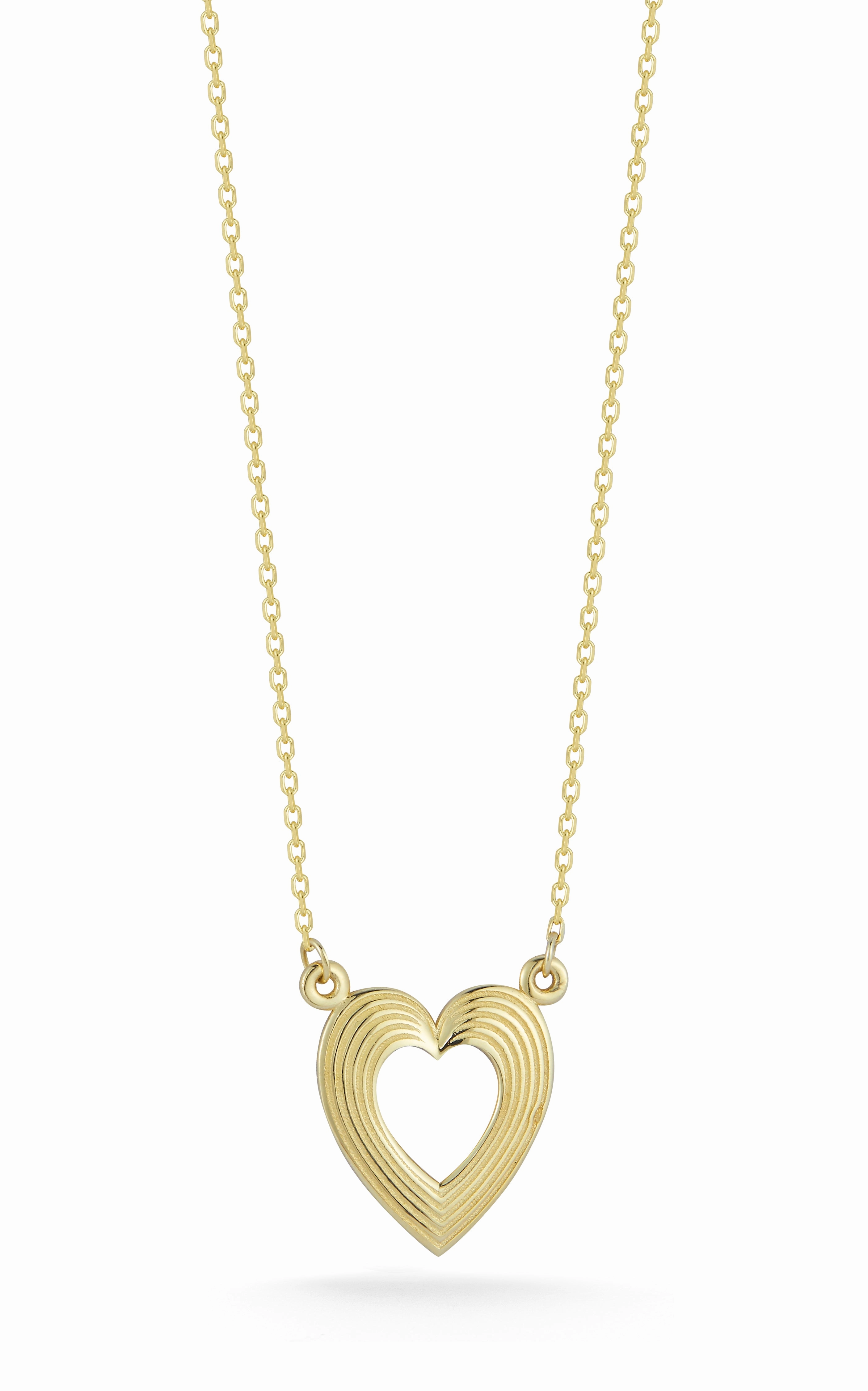Vintage Heart Necklace Graceful Lines
