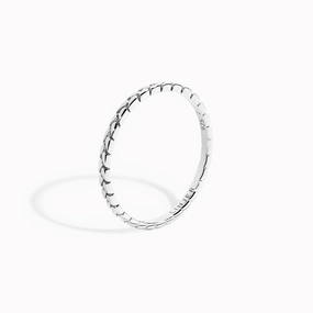 Braided Silver Ring - Lillian Branded Adornment