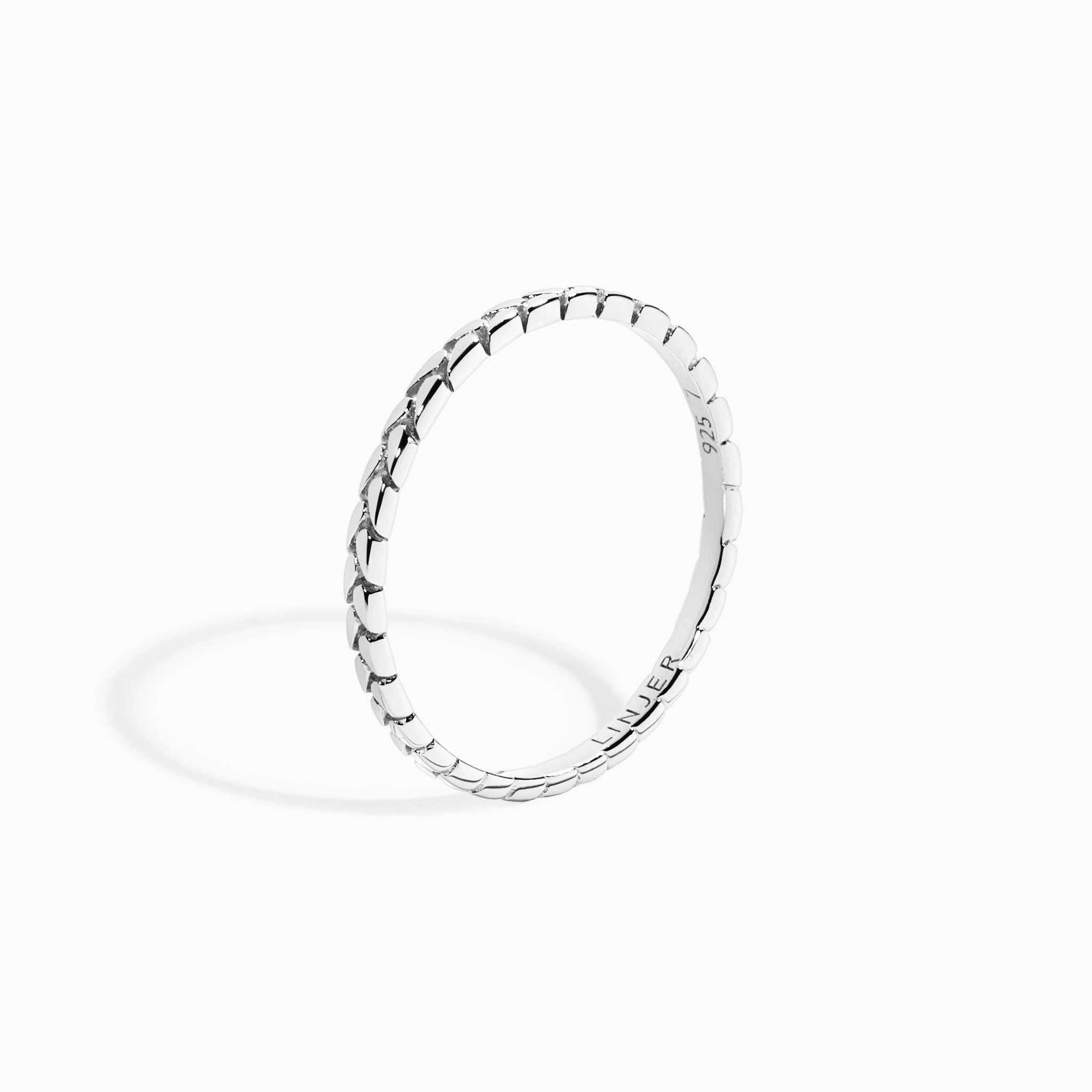 Braided Silver Ring - Lillian Branded Adornment