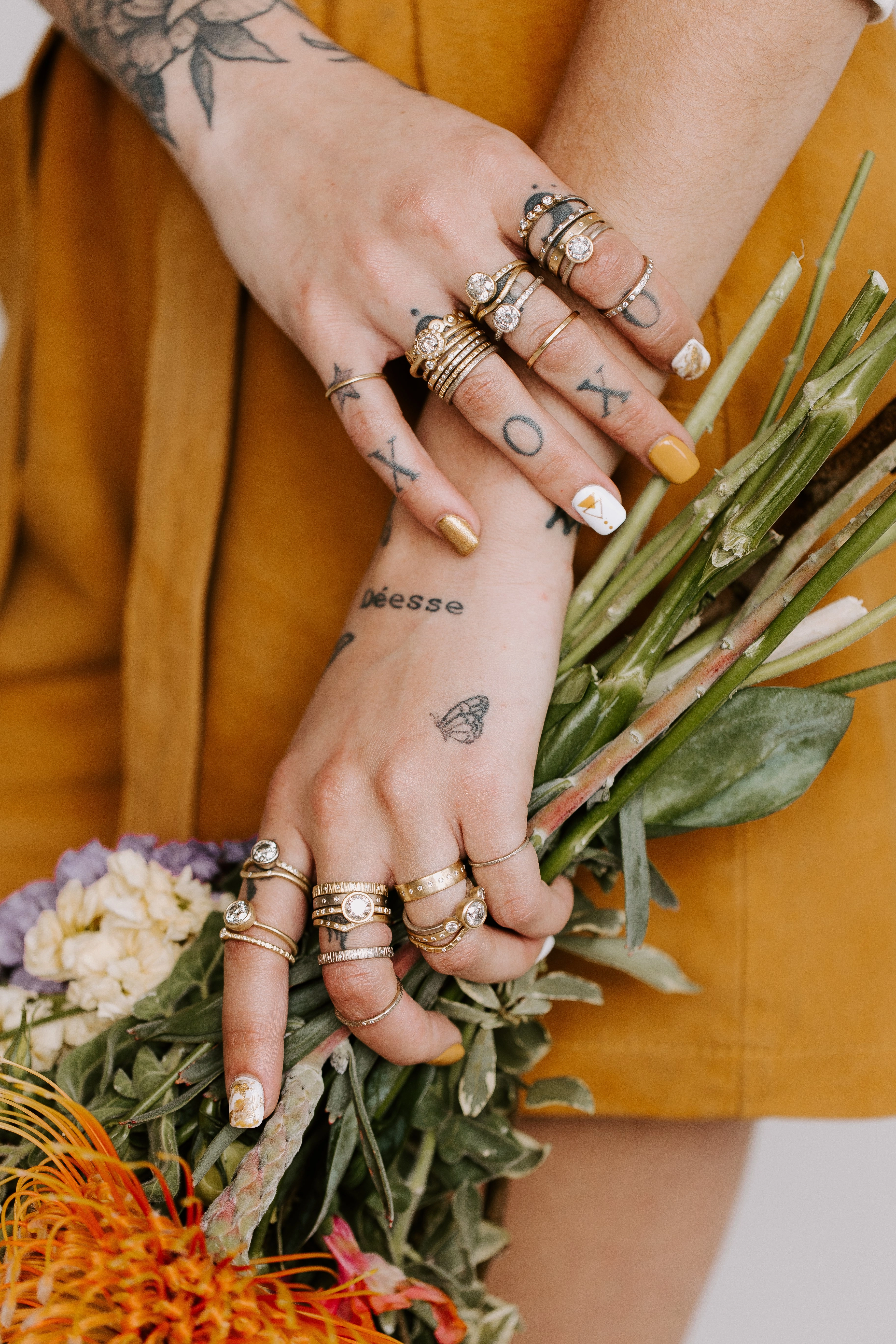 Legacy Diamond Ring - Salt   Pepper Brilliant Cut Diamond set in 14kpw Gold with a Smooth Bezel   Flush Set VS side Diamonds Romantic Vibe