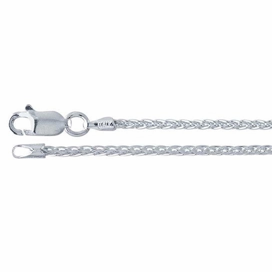 Fall Mood Sterling Silver 1.6mm Round Wheat Chain - 20"