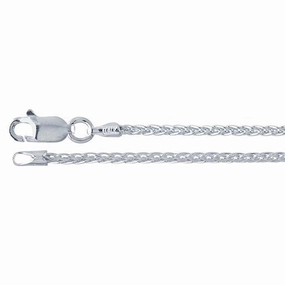 Fall Mood Sterling Silver 1.6mm Round Wheat Chain - 20"