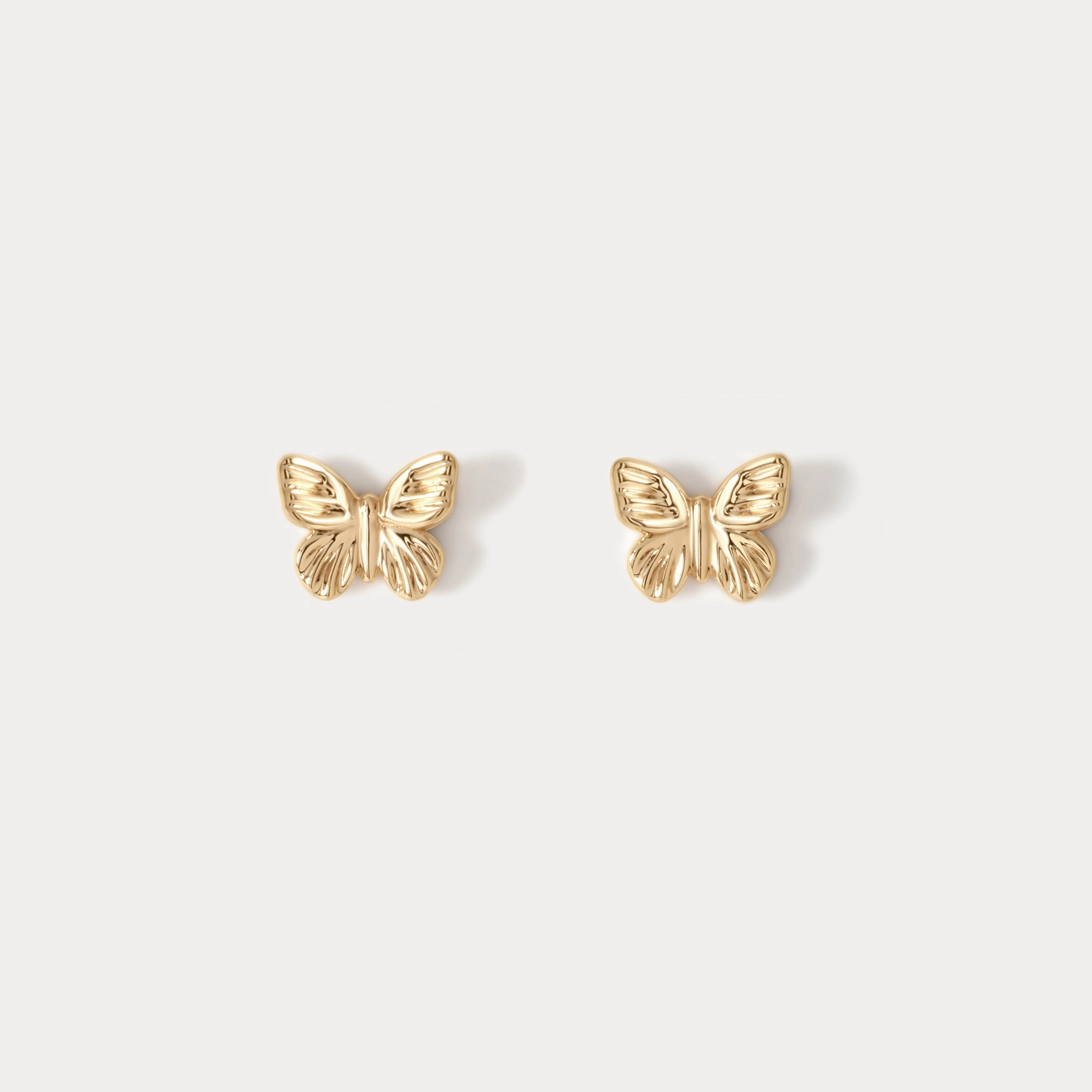 Butterfly Studs Sturdy Adornment Spiral Item