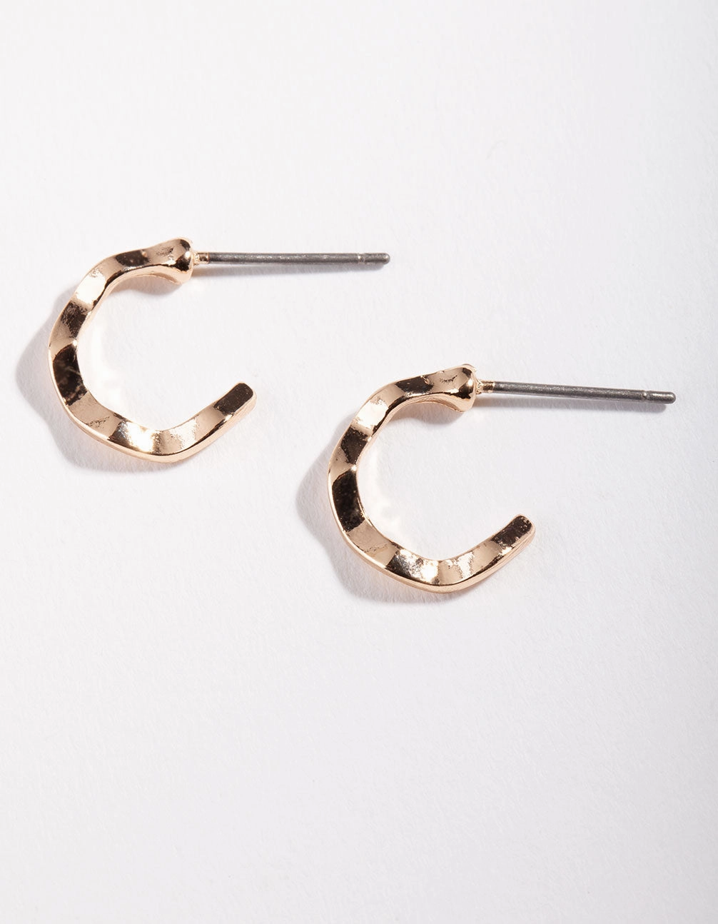 Gold Squiggle Hoop Earrings Dynamic Accent Elegant flair