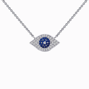 0.46 CTW Evil Eye Necklace Minimal Gift Casual Item