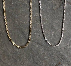 Charm Starter Chain - Brass,  16 - 18" Length Rich Shine