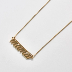 winter accessory Gold Mama Necklace