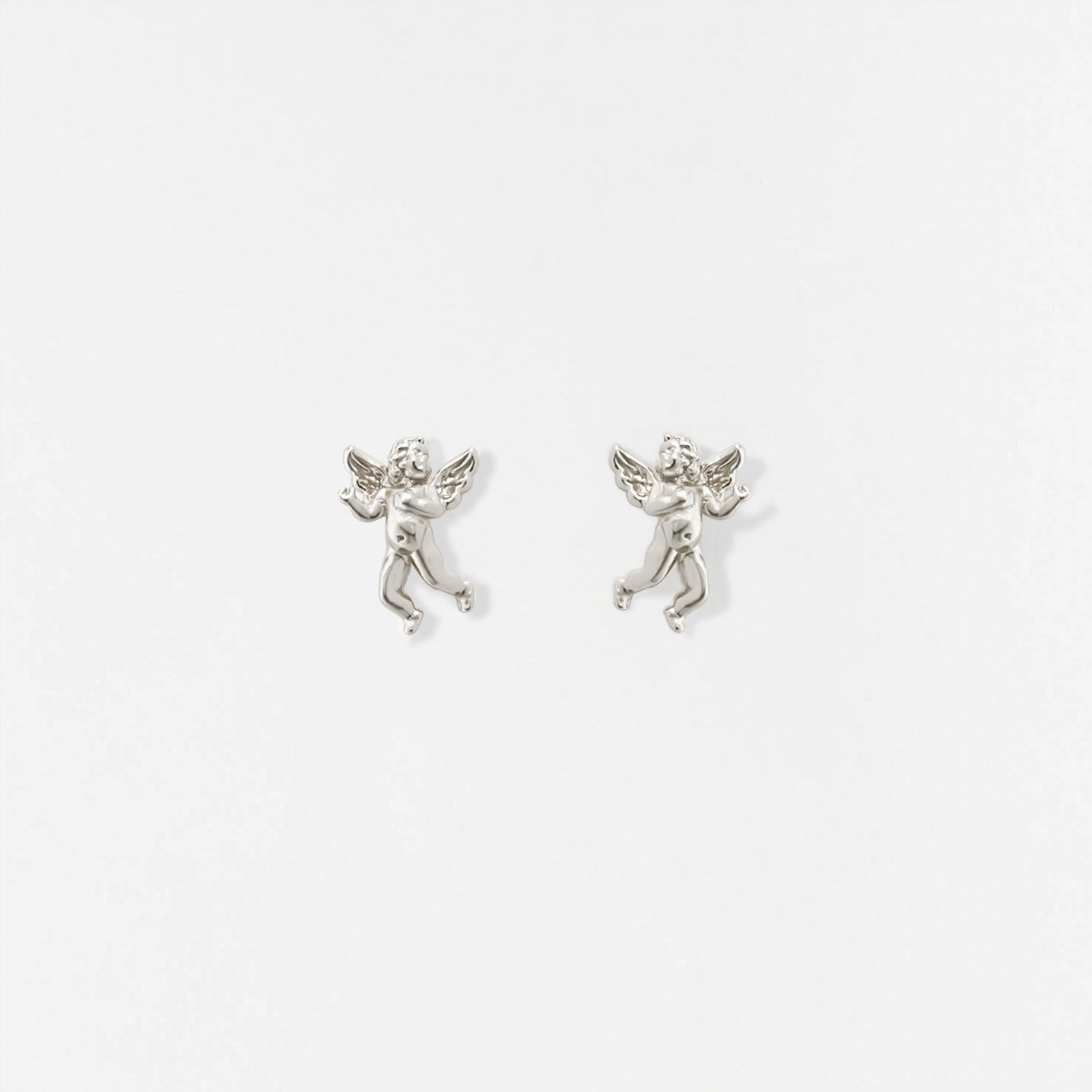Brilliant Decor Oval Adornment Cherub Studs