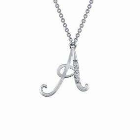 Letter A Pendant Necklace Monogrammed Item Father??s Accent