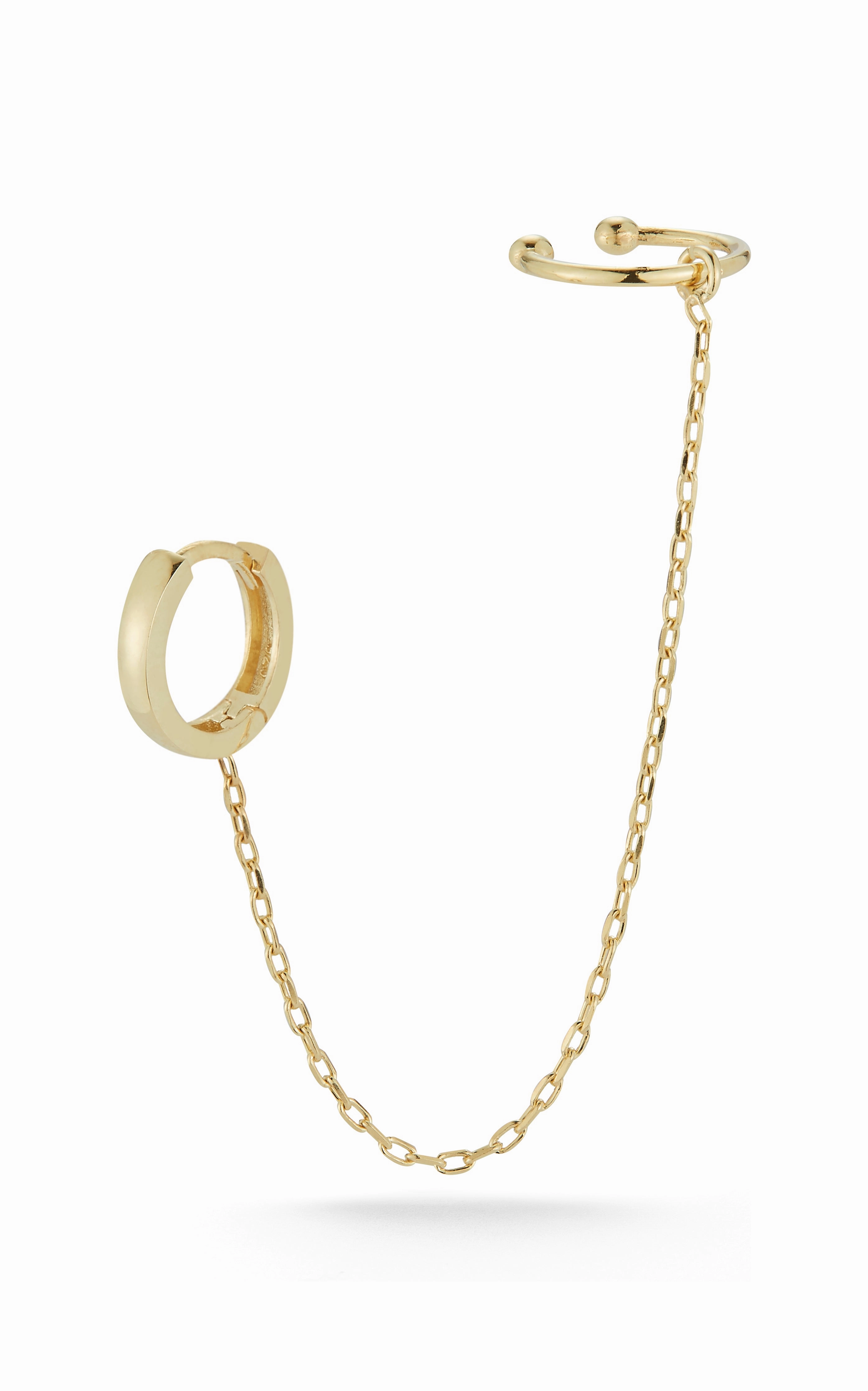 Solid Ear Cuff X Huggie Earring Effortless Style